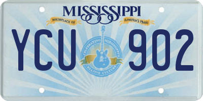 MS license plate YCU902