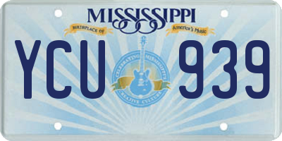 MS license plate YCU939