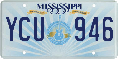 MS license plate YCU946