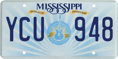 MS license plate YCU948