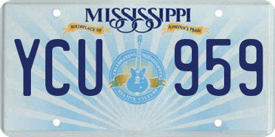 MS license plate YCU959