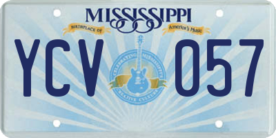 MS license plate YCV057