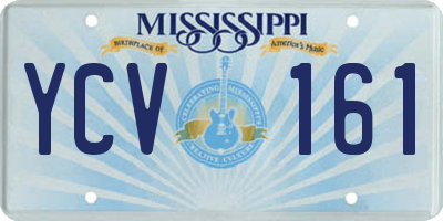 MS license plate YCV161