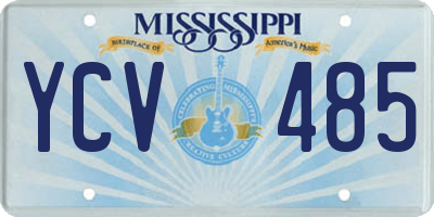 MS license plate YCV485