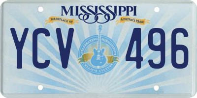MS license plate YCV496