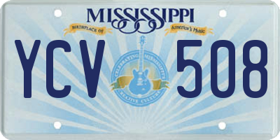 MS license plate YCV508