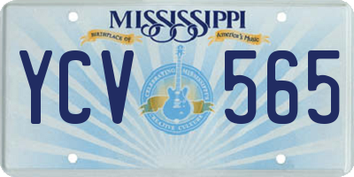MS license plate YCV565