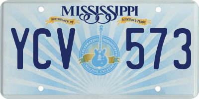 MS license plate YCV573
