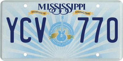 MS license plate YCV770
