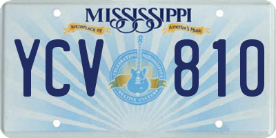 MS license plate YCV810