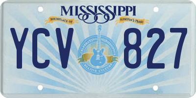 MS license plate YCV827
