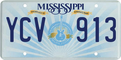 MS license plate YCV913