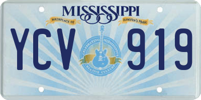 MS license plate YCV919