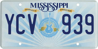 MS license plate YCV939
