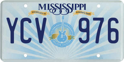 MS license plate YCV976