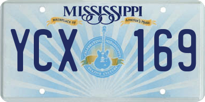 MS license plate YCX169