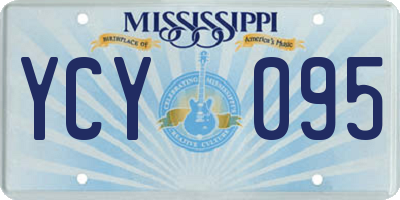 MS license plate YCY095