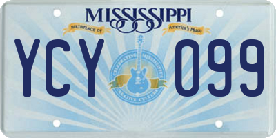 MS license plate YCY099