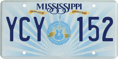 MS license plate YCY152