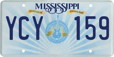 MS license plate YCY159