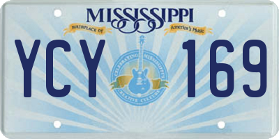 MS license plate YCY169
