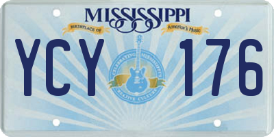 MS license plate YCY176