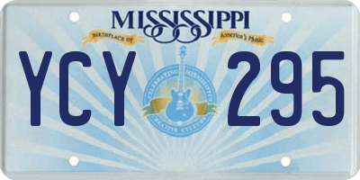 MS license plate YCY295