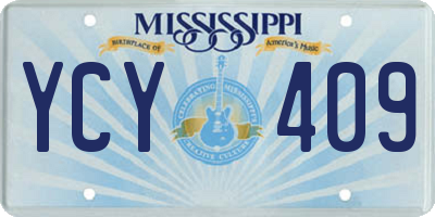MS license plate YCY409