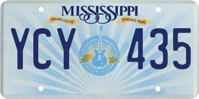 MS license plate YCY435