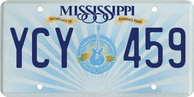 MS license plate YCY459