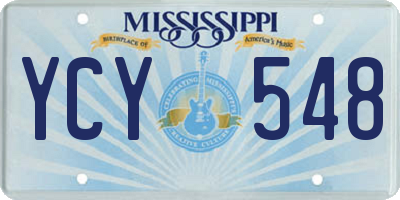 MS license plate YCY548