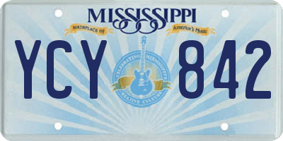MS license plate YCY842