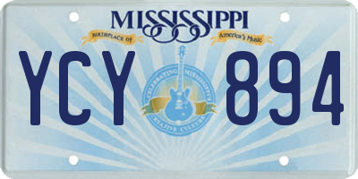 MS license plate YCY894