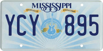 MS license plate YCY895