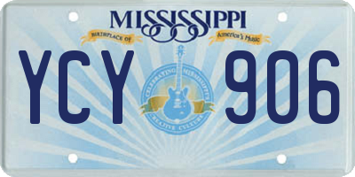 MS license plate YCY906