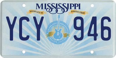 MS license plate YCY946