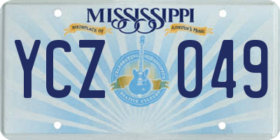 MS license plate YCZ049