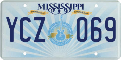 MS license plate YCZ069