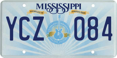 MS license plate YCZ084