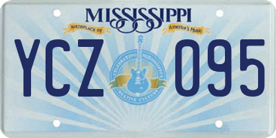 MS license plate YCZ095