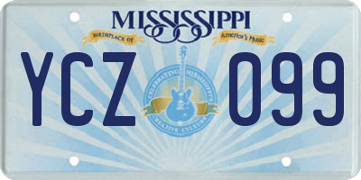 MS license plate YCZ099