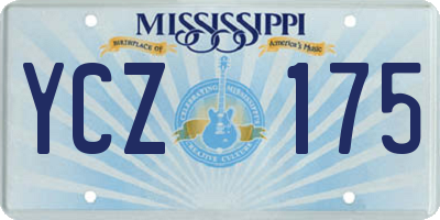 MS license plate YCZ175