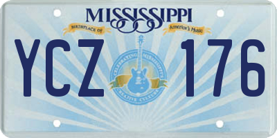 MS license plate YCZ176