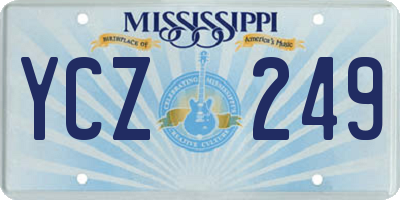MS license plate YCZ249