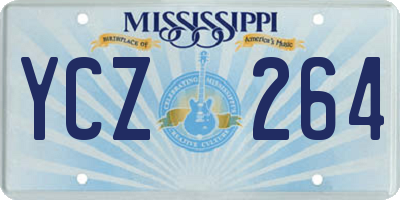 MS license plate YCZ264