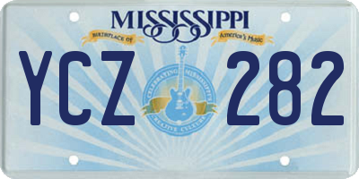 MS license plate YCZ282