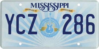 MS license plate YCZ286