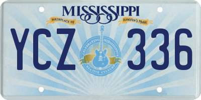 MS license plate YCZ336