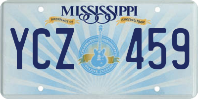 MS license plate YCZ459