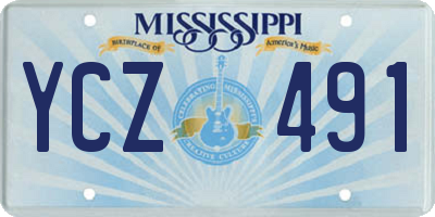 MS license plate YCZ491